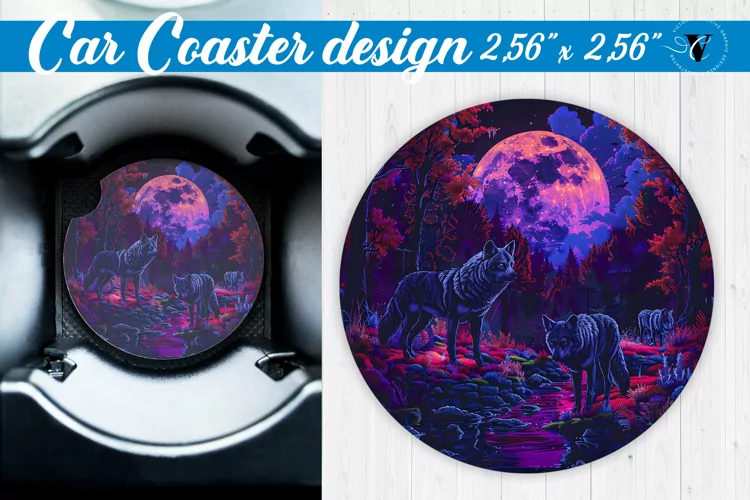 Car Coaster | Halloween sublimation