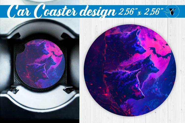 Car Coaster | Halloween sublimation