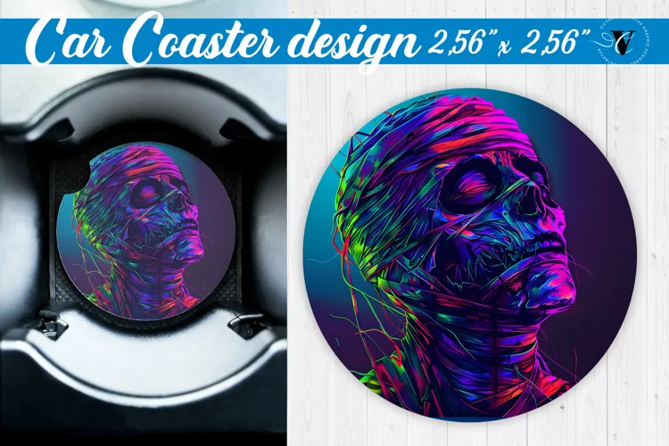 Car Coaster | Halloween sublimation