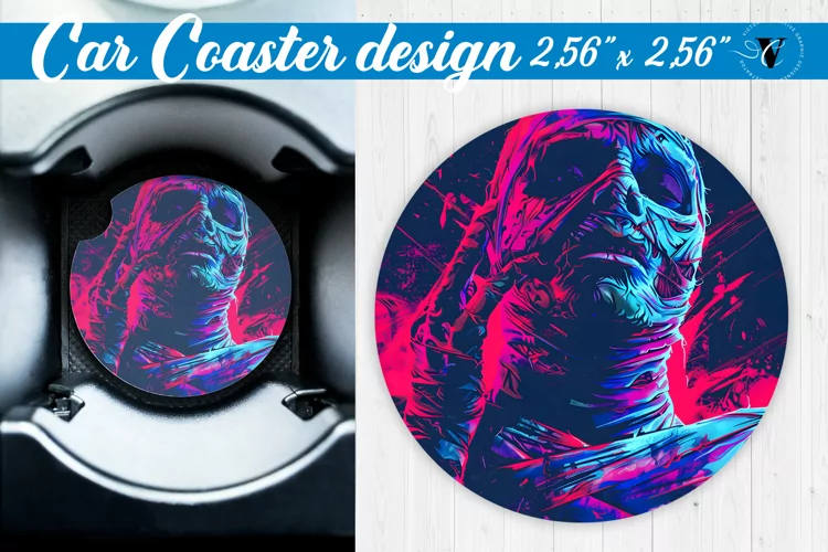 Car Coaster | Halloween sublimation