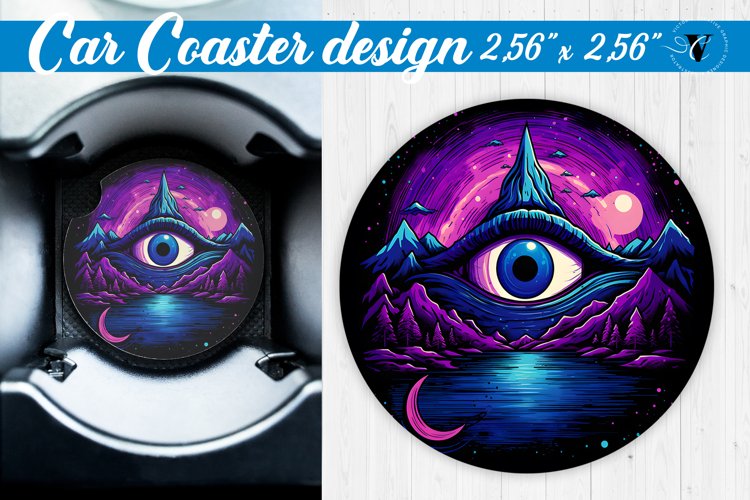 Car Coaster | Halloween sublimation