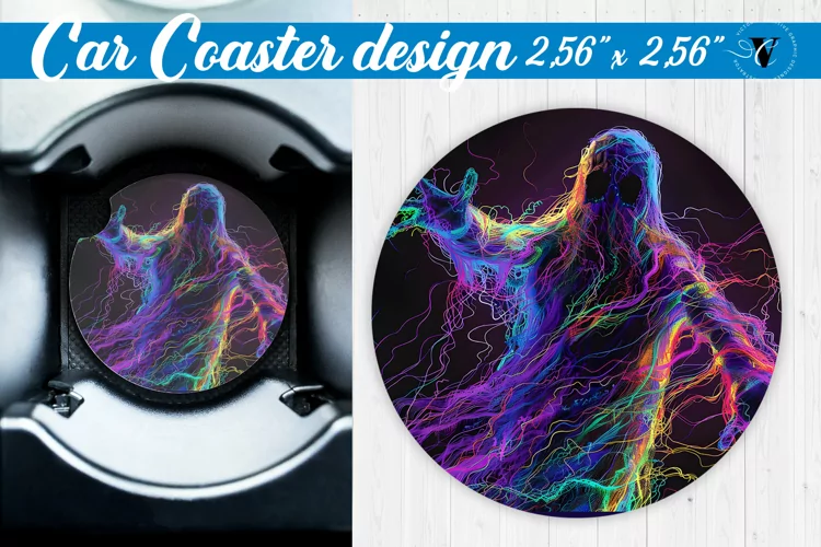 Car Coaster | Halloween sublimation