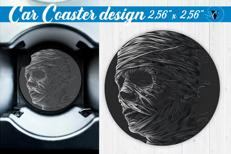Car Coaster | Halloween sublimation