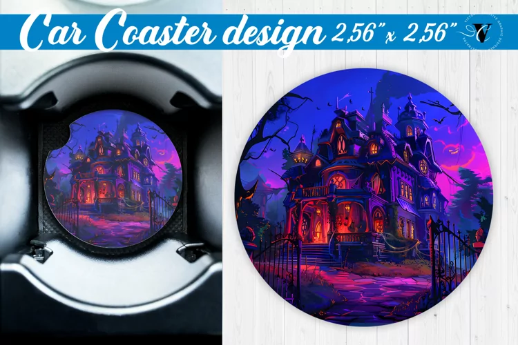 Car Coaster | Halloween sublimation