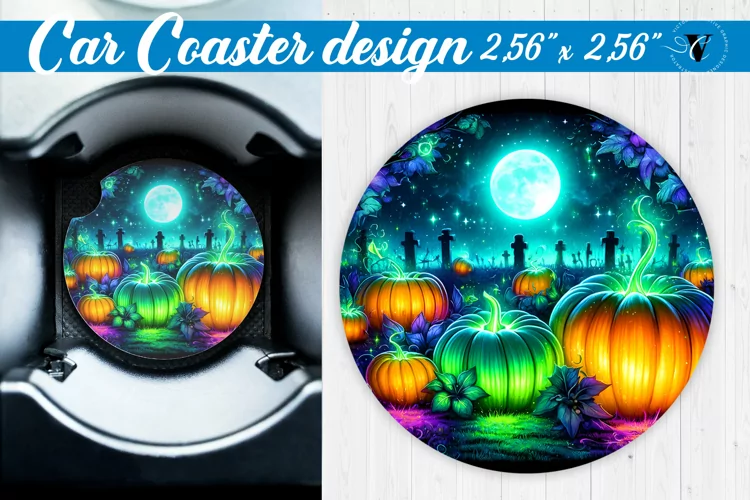Car Coaster | Halloween sublimation