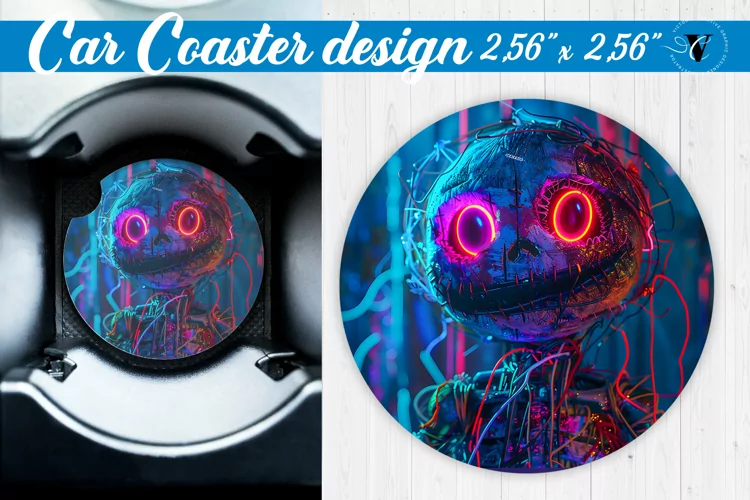 Car Coaster | Halloween sublimation