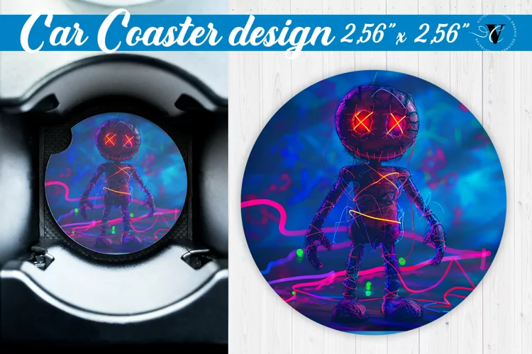 Car Coaster | Halloween sublimation