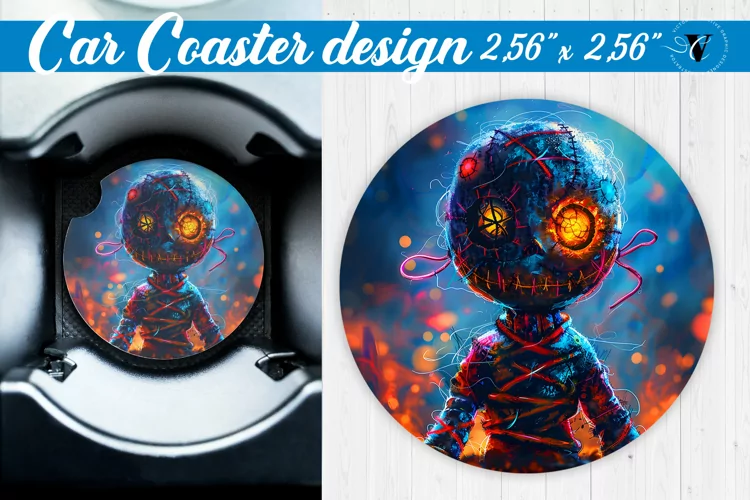 Car Coaster | Halloween sublimation