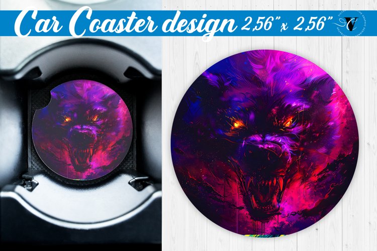 Car Coaster | Halloween sublimation example image 1