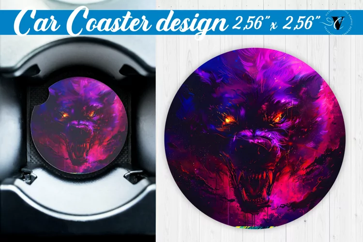 Car Coaster | Halloween sublimation