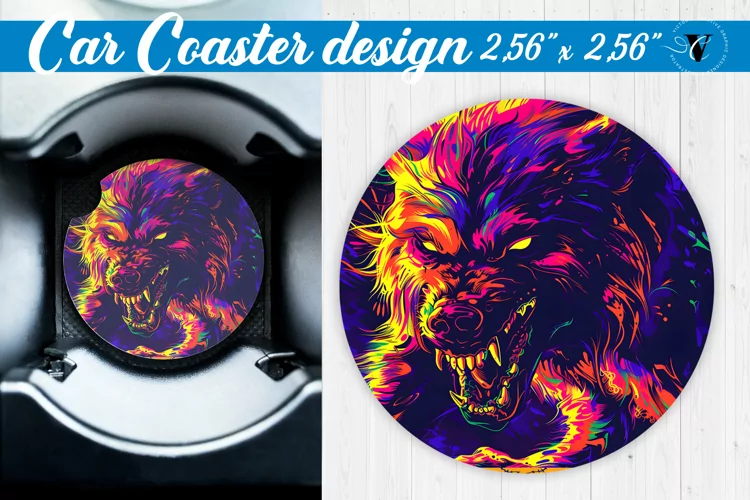 Car Coaster | Halloween sublimation