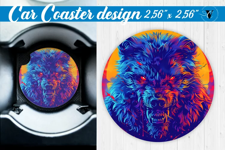 Car Coaster | Halloween sublimation