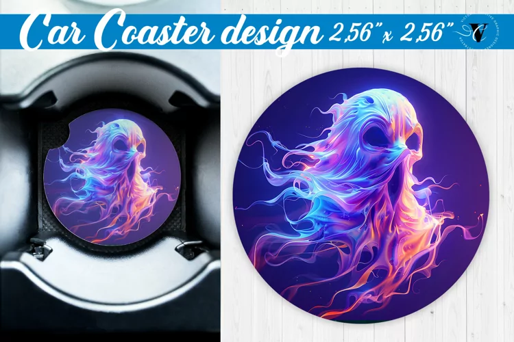 Car Coaster | Halloween sublimation