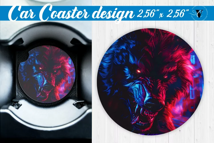 Car Coaster | Halloween sublimation