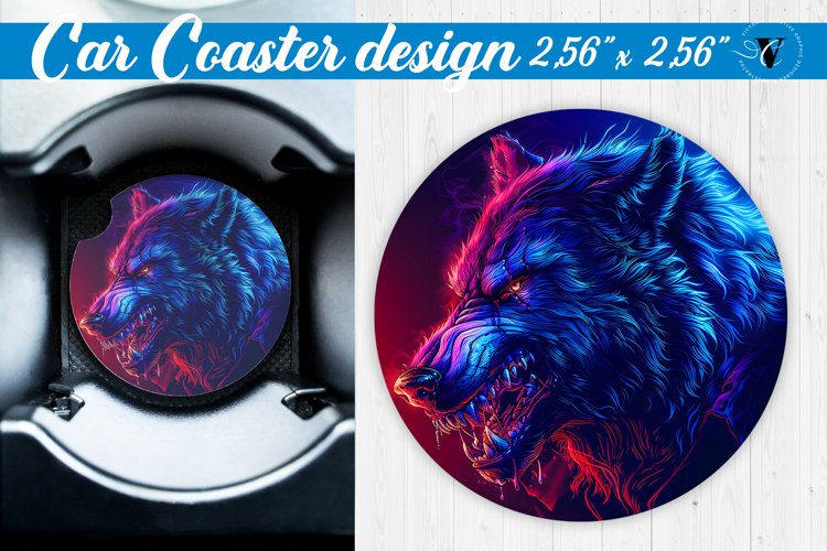 Car Coaster | Halloween sublimation example image 1