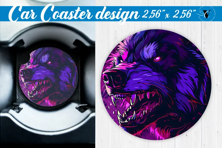Car Coaster | Halloween sublimation