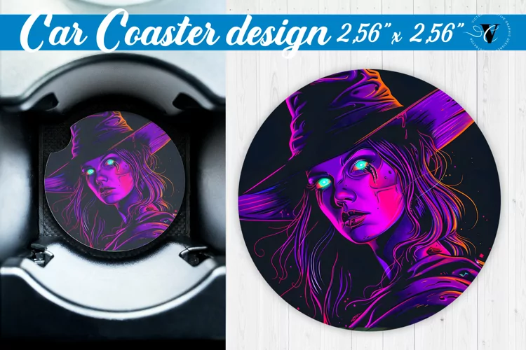 Car Coaster | Halloween sublimation