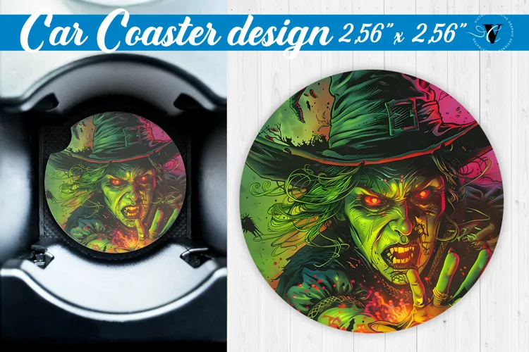 Car Coaster | Halloween sublimation