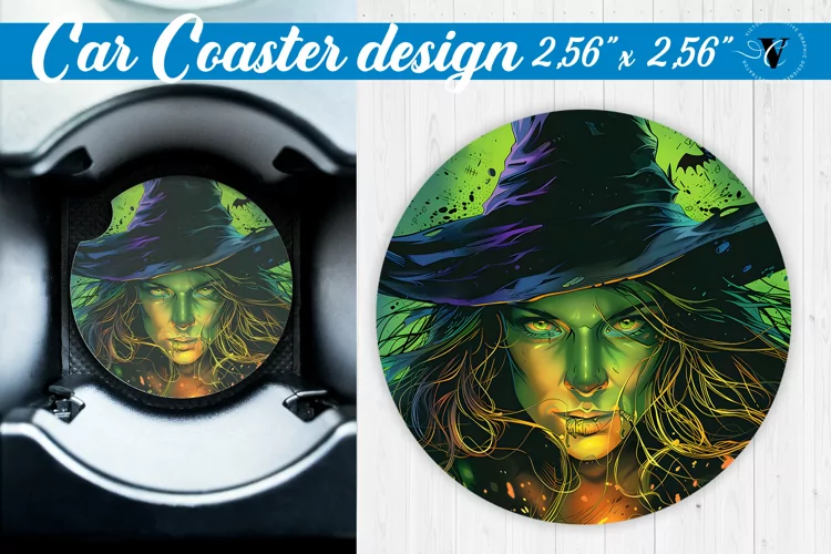 Car Coaster | Halloween sublimation