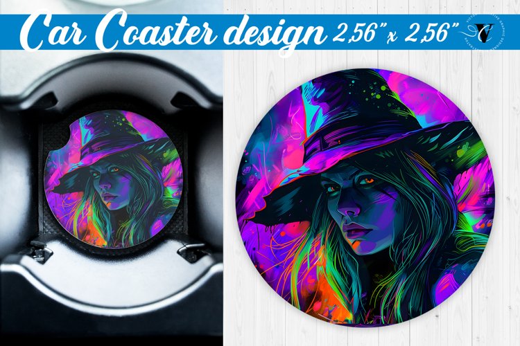 Car Coaster | Halloween sublimation example image 1