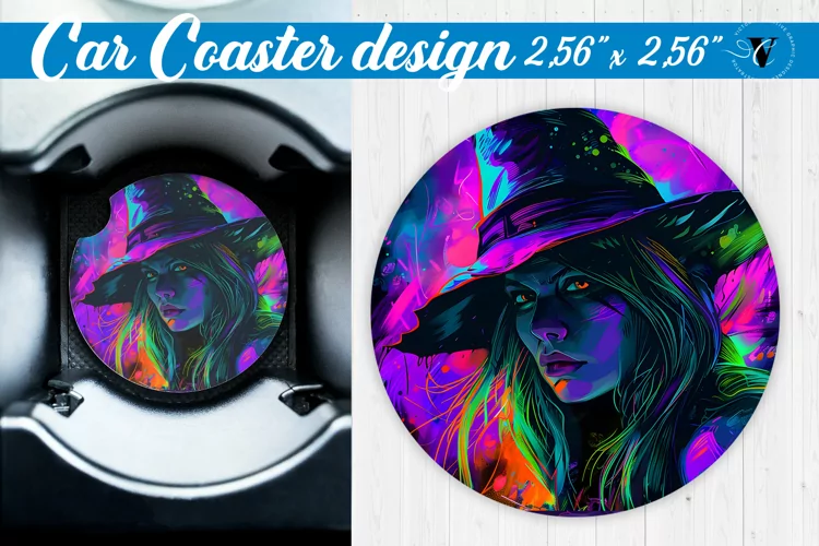 Car Coaster | Halloween sublimation