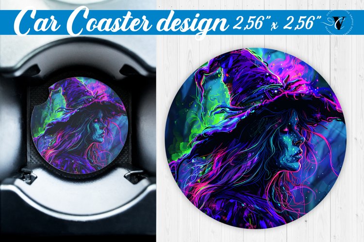 Car Coaster | Halloween sublimation example image 1