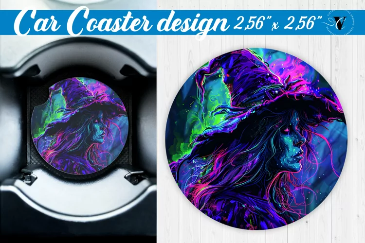 Car Coaster | Halloween sublimation