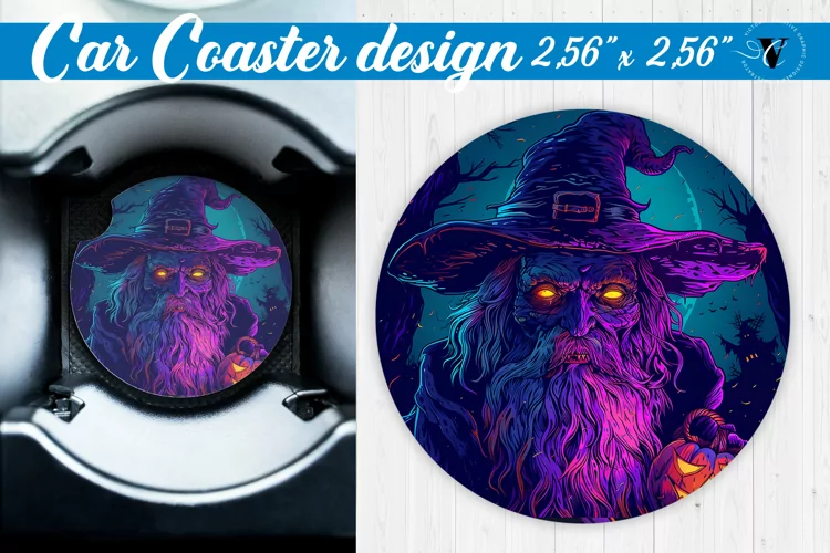 Car Coaster | Halloween sublimation
