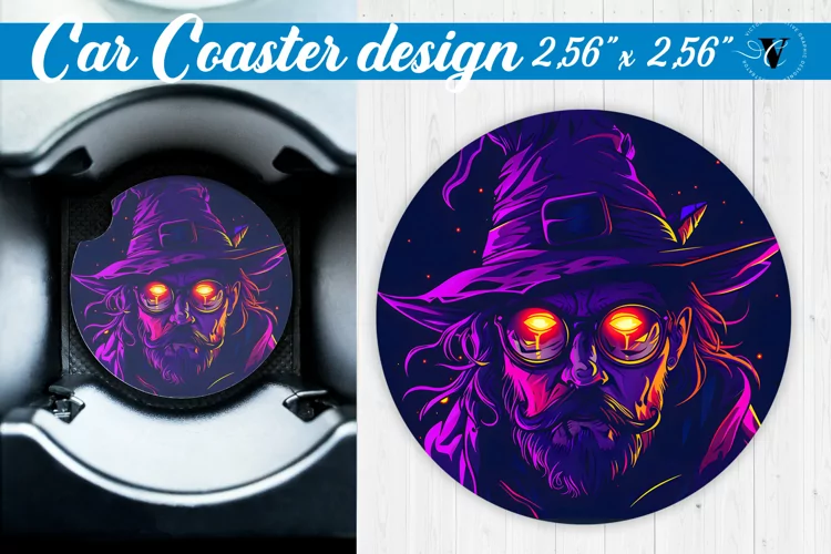 Car Coaster | Halloween sublimation