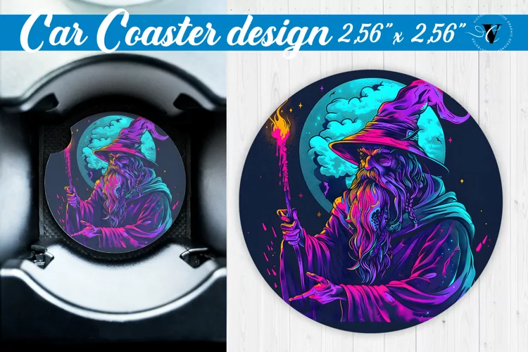 Car Coaster | Halloween sublimation