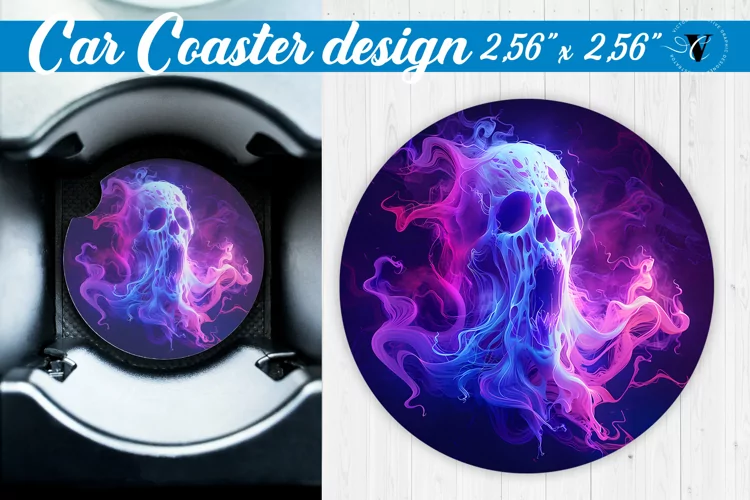 Car Coaster | Halloween sublimation