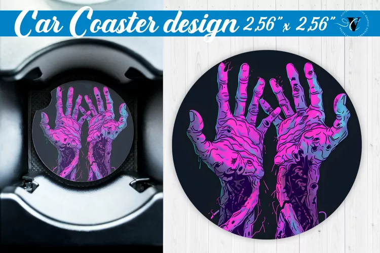 Car Coaster | Halloween sublimation