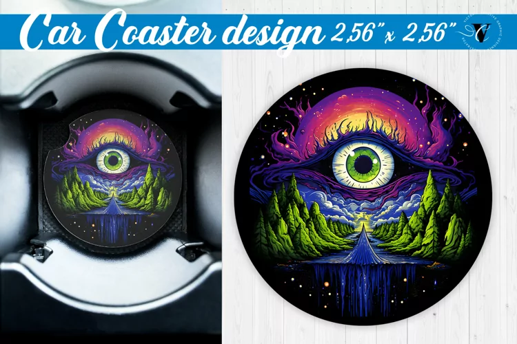 Car Coaster | Halloween sublimation