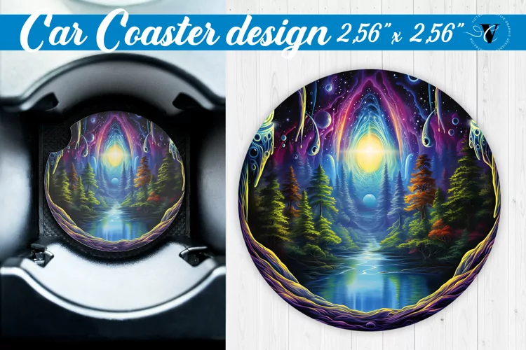 Car Coaster | Halloween sublimation