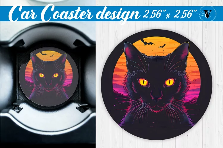 Car Coaster | Halloween sublimation