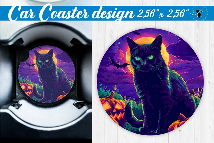Car Coaster | Halloween sublimation