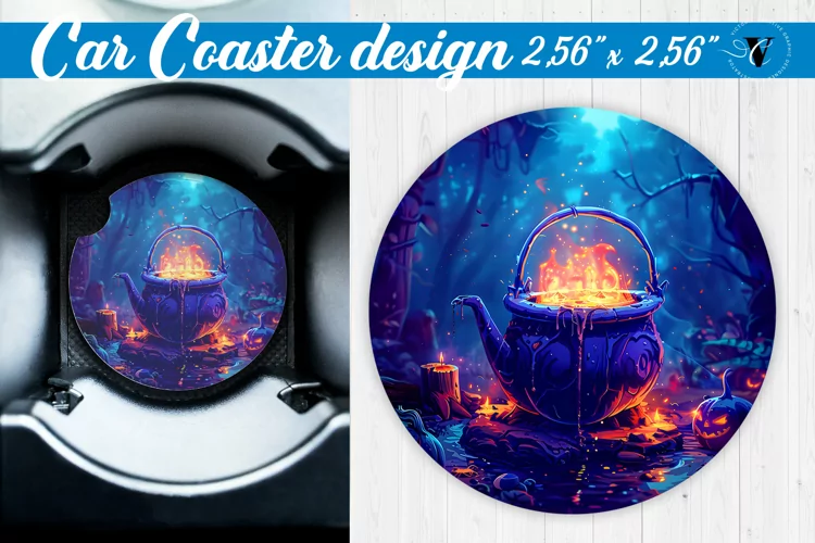 Car Coaster | Halloween sublimation