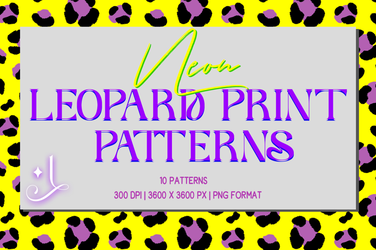 Neon Leopard Print Patterns