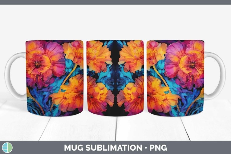 GorgeousNeon Mug Wrap design.