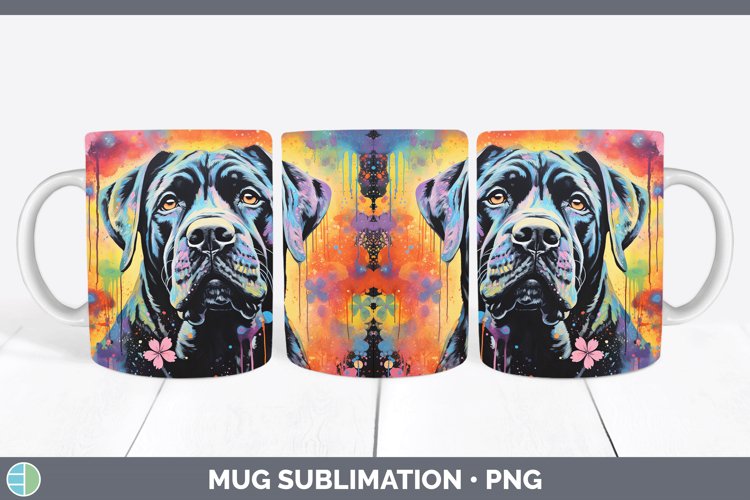 GorgeousNeon Mug Wrap design.