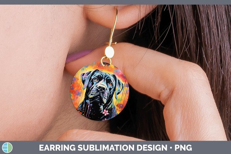 GorgeousNeon Round Earrings design.