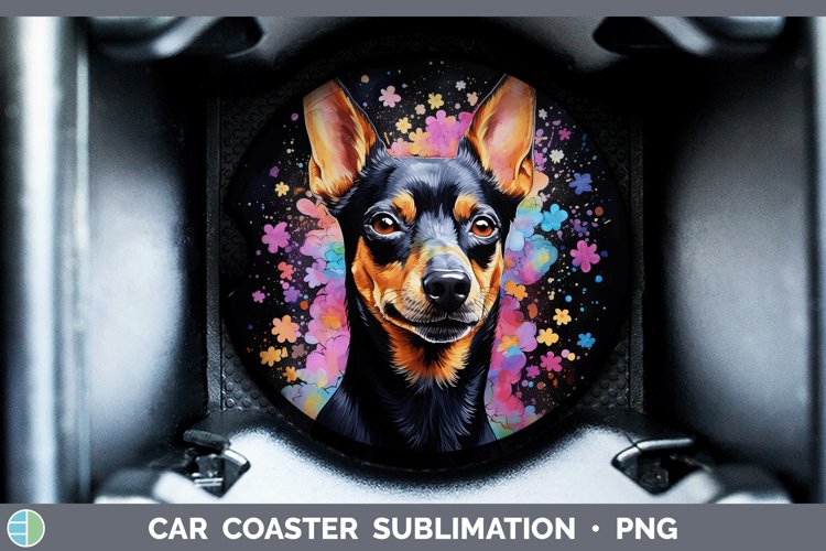 GorgeousNeon Car Coaster design.