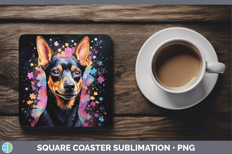GorgeousNeon Square Coaster design.