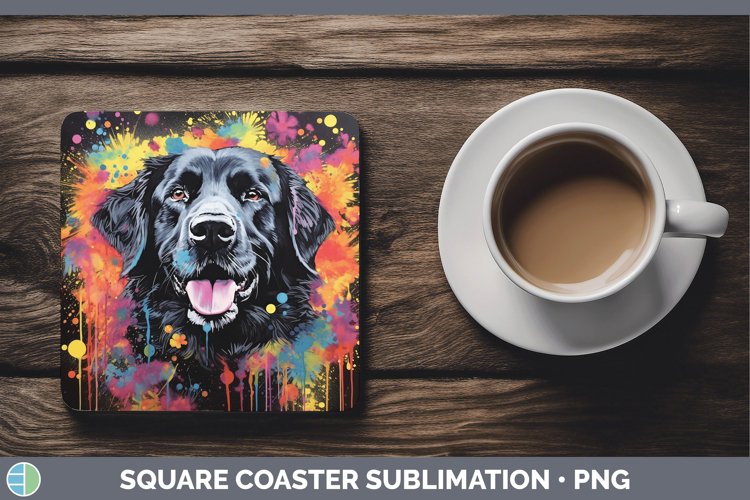 GorgeousNeon Square Coaster design.