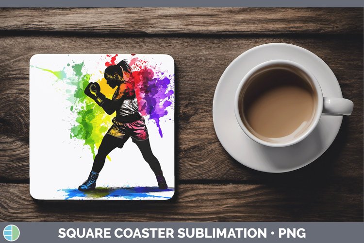 GorgeousNeon Square Coaster design.