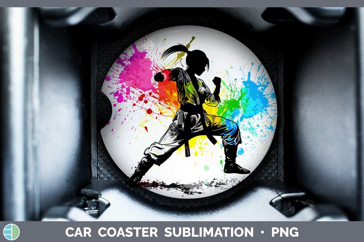 GorgeousNeon Car Coaster design.