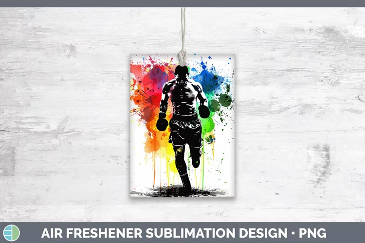 Neon Rainbow Male Boxer Air Freshener Sublimation Car Freshe
