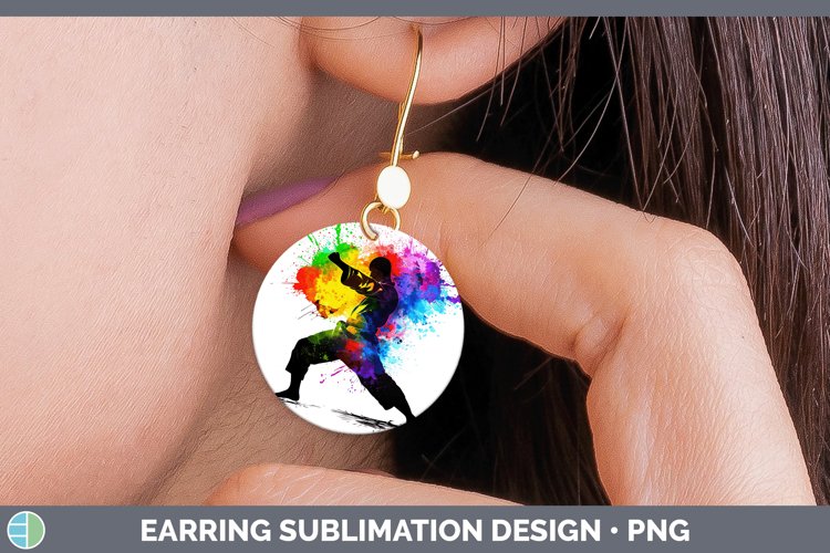 GorgeousNeon Round Earrings design.