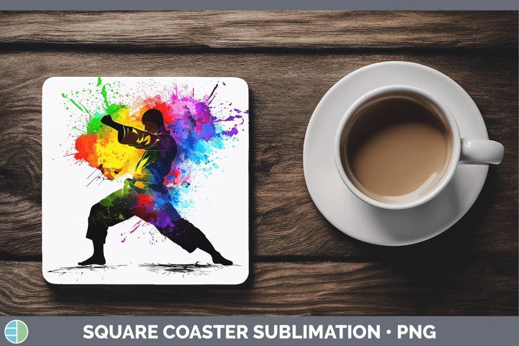 GorgeousNeon Square Coaster design.