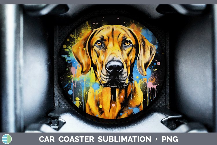 GorgeousNeon Car Coaster design.